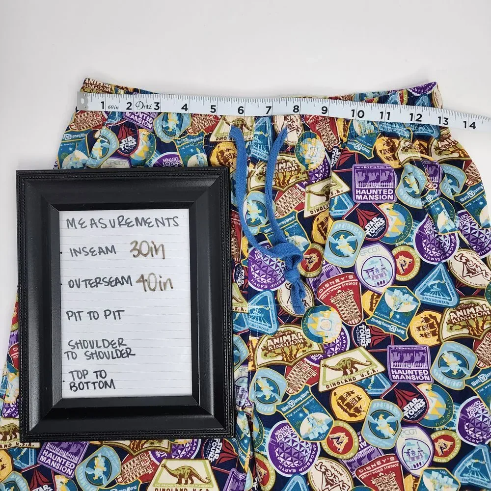 Disney‎ Pajama Pants Men's Small 45th Anniversary Graphic Lounge Bottoms
